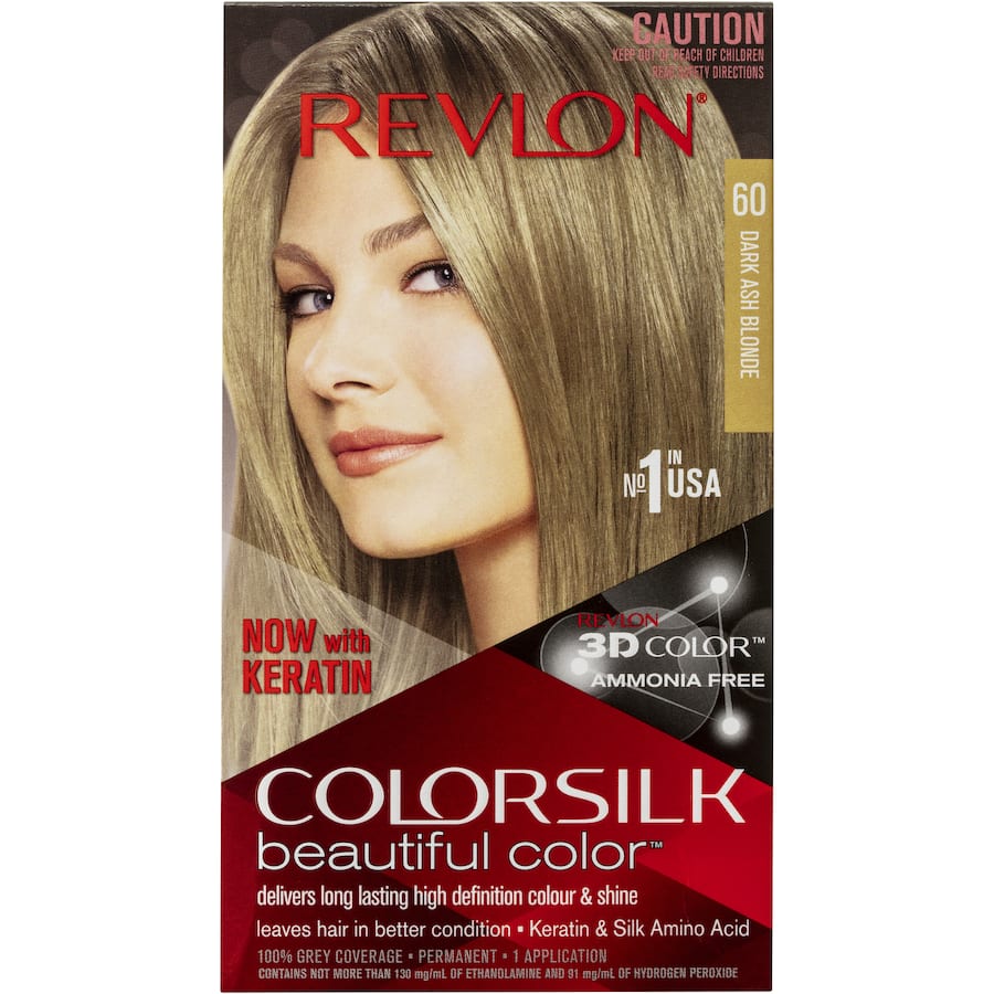 Revlon Colour Silk Hair Colour 60 Dark Ash Blonde 1pack