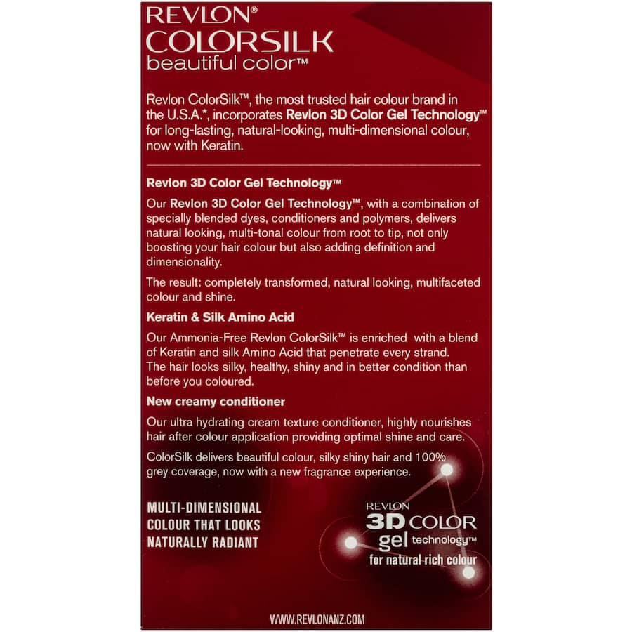 Revlon Colour Silk Hair Colour 60 Dark Ash Blonde 1pack