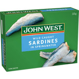 John West Sardines In Spring Water Can 110g