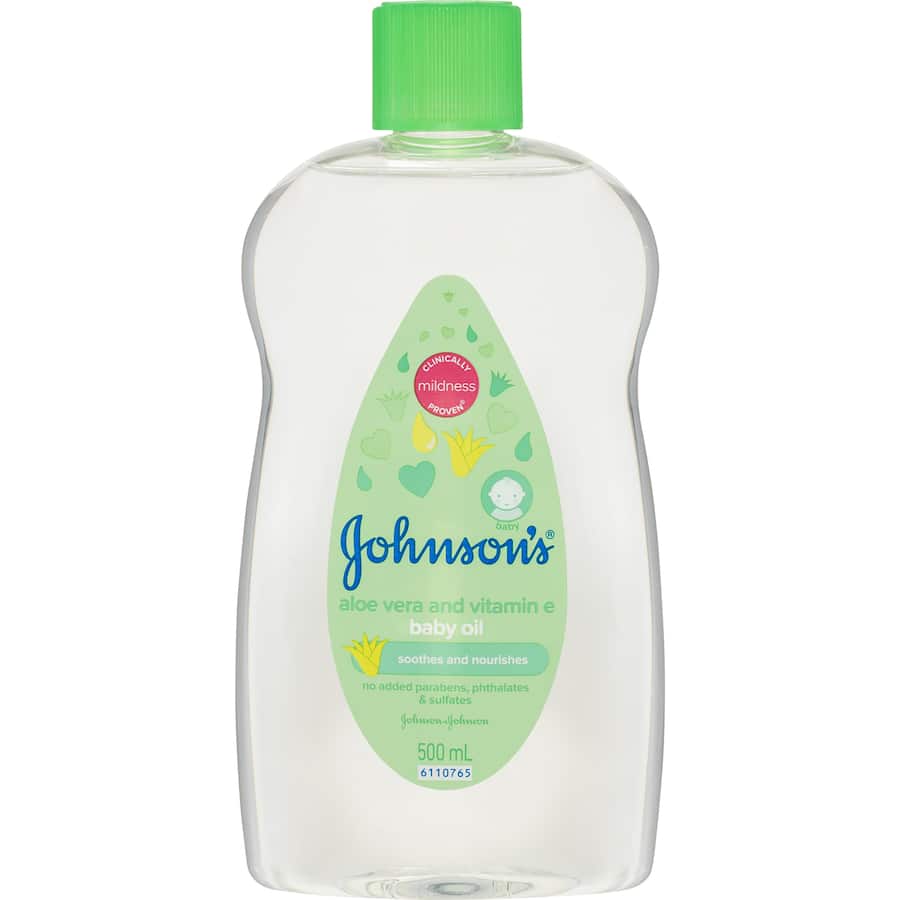 Johnsons Baby Oil Aloe Vera 500mL