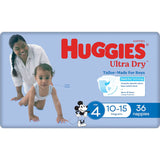 Huggies Ultra Dry Nappies Boys Size 4 (10-15kg) Bulk pack 36pack