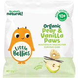 Baby Bellies Organic Baby Snacks Pear & Vanilla Paws 10+ Months 12g