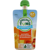 Woolworths Smiling Tums Baby Food Pumpkin, Sweet Potato & Corn 6 months + 120g