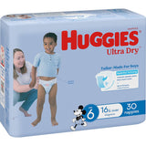 Huggies Ultra Dry Nappies Boys Size 6 (16kg+) 30pack