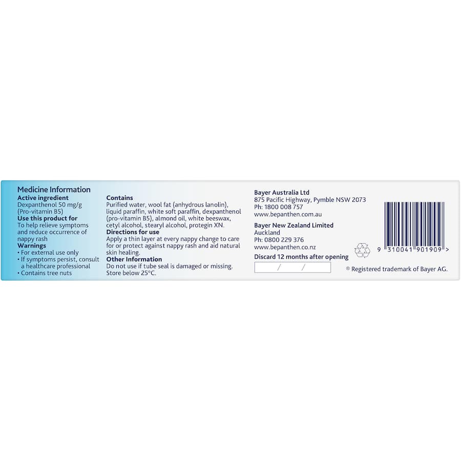 Bepanthen Nappy Rash Ointment  Tube 100g