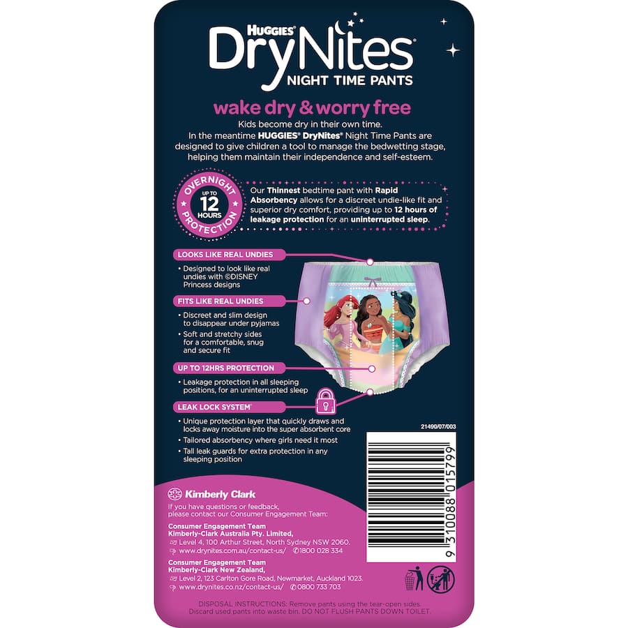 Huggies Drynites Girl 2-4 Years 10pack