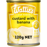 Watties Stage 2 Baby Food Custard With Banana 120g