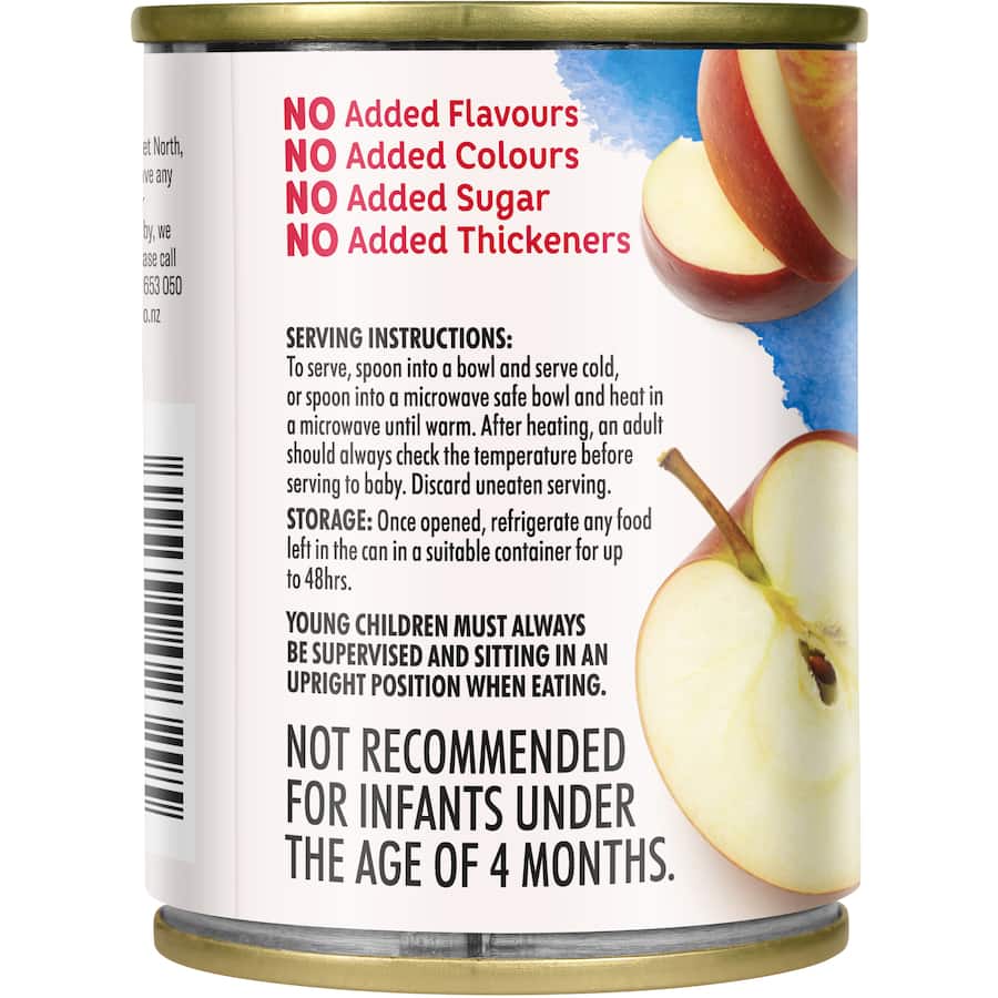 Watties Baby Food Apples Stage 1 4-6+ Months 120g