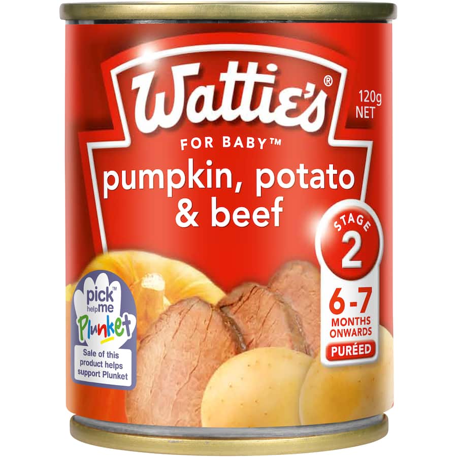 Watties Stage 2 Baby Food Pumpkin Potato & Beef 120g