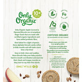 Only Organic Baby Snacks 10+ Months Apple Coconut Flaxseed Biscuit 100g