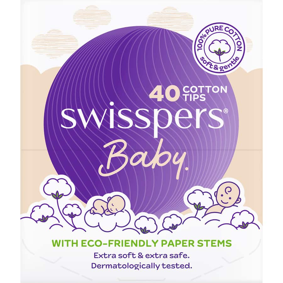 Swisspers Baby Cotton Tips  40pack
