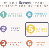 Treasures Dry & Snug Nappies Walker 13-18kg Convenience 16pack