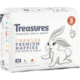 Treasures Dry & Snug Nappies Crawler 6-11kg Convenience 20pack