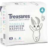 Treasures Dry & Snug Nappies Toddler 10-15kg Convenience 18pack
