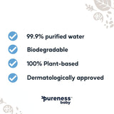 Pureness Baby Wipes 99.9% Water Wipes 64pack