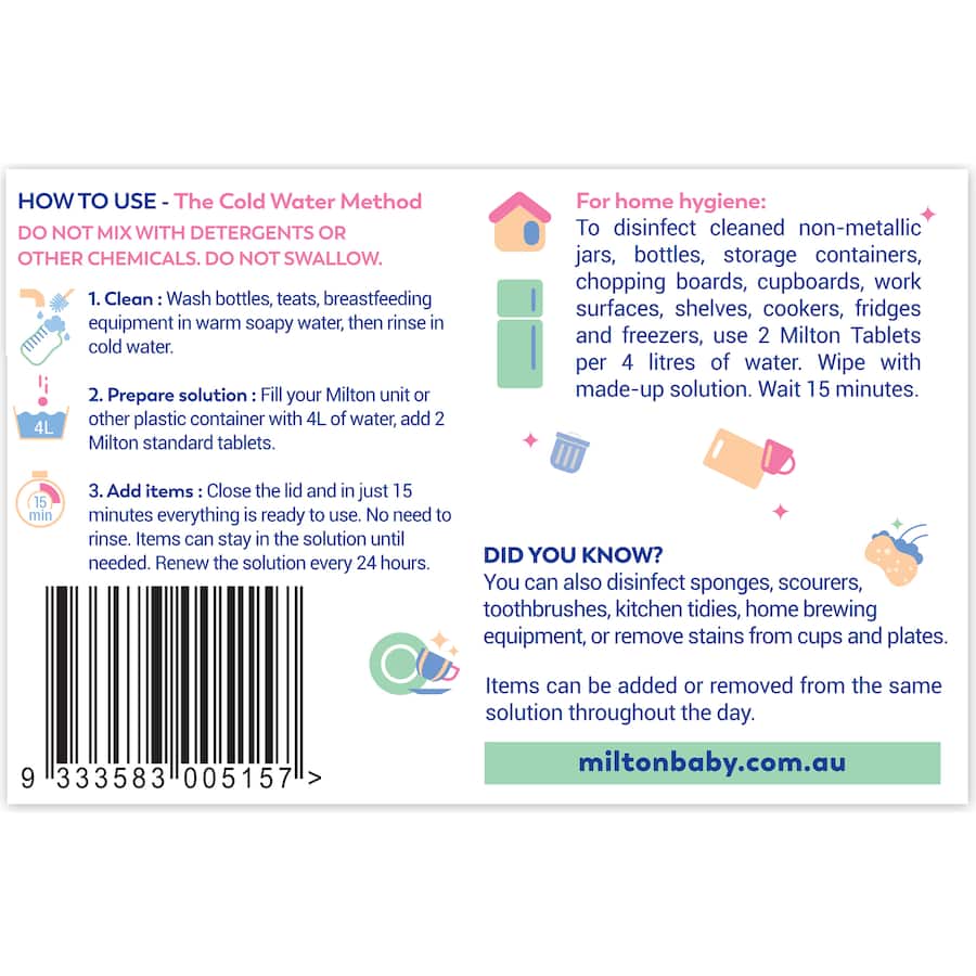 Milton Steriliser Tablets 30pack