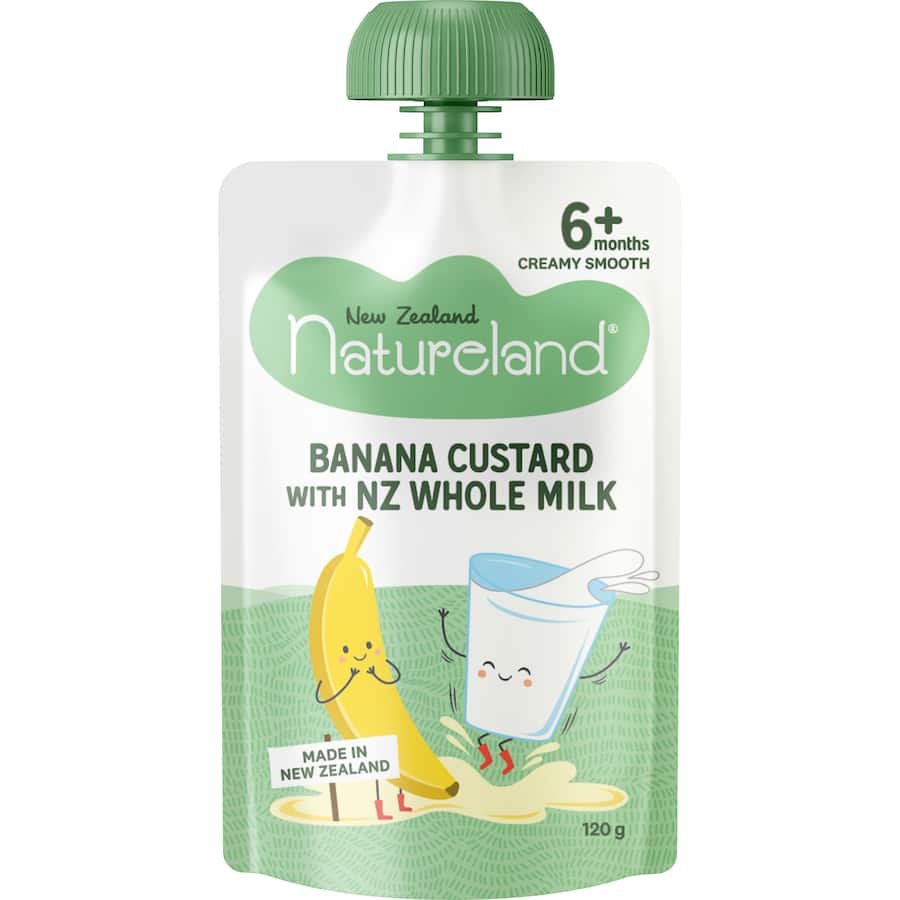 Natureland Baby Food Banana Custard 120g