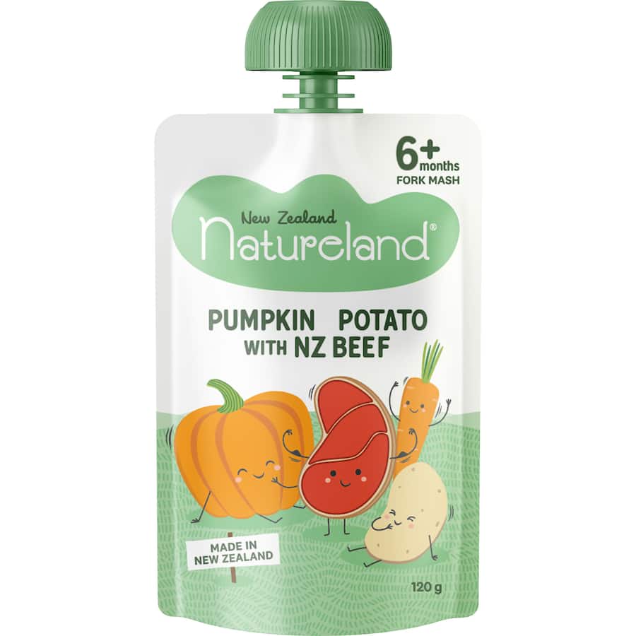 Natureland Baby Food Pumpkin, Potato & Beef 120g