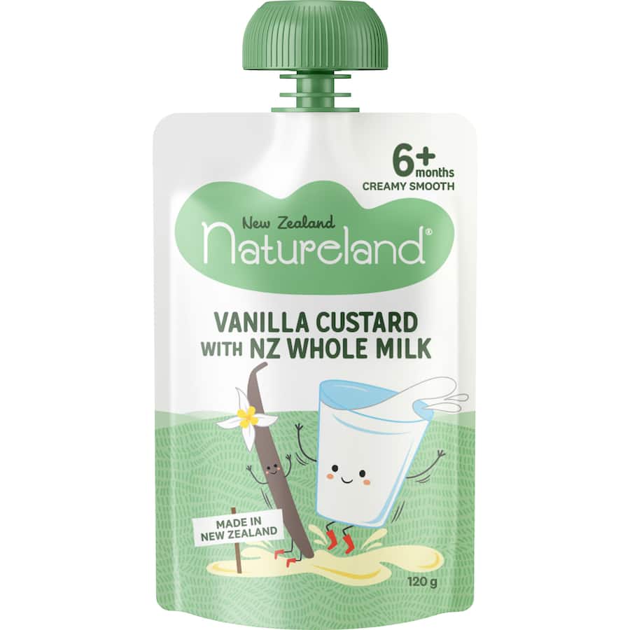 Natureland Baby Food Vanilla Custard Pouch 120g