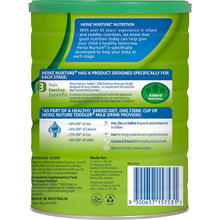 Heinz Nurture 3 Toddler From 1 Year  900g