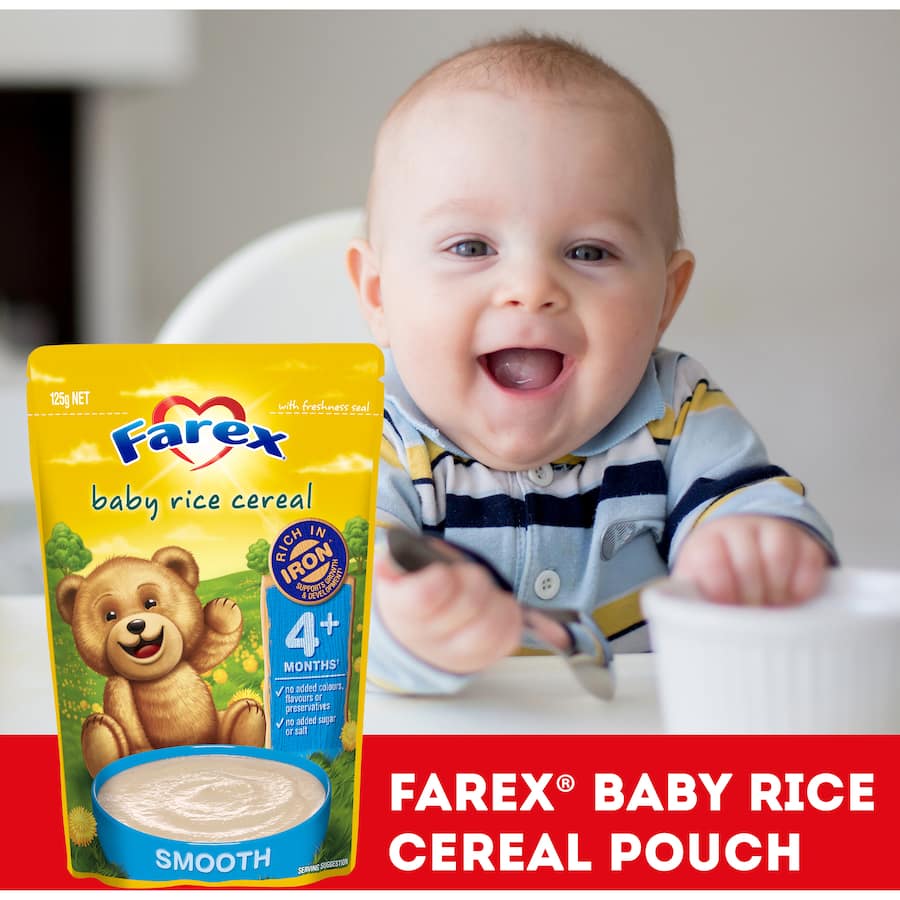 Farex Baby Food Baby Rice Cereal 4+ Months 125g