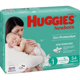 Huggies Newborn Nappies Boys & Girls Size 1 Up To 5kg Bulk pack 54pack