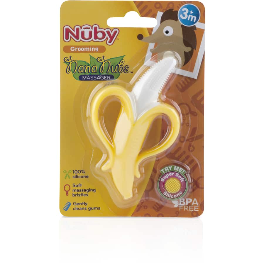 Nuby Nana Nubs Baby Toothbrush Massager 1pack