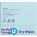 Baby U Baby Wipes Dry 100pack