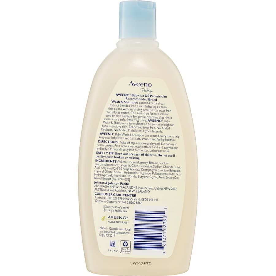 Aveeno Baby Wash & Shampoo  532mL