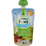 Woolworths Smiling Tums Baby Food Apple, Pear & Cinnamon 6 months + 120g