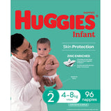 Huggies Infant Nappies Size 2 (4-8kg) Jumbo pack 96pack