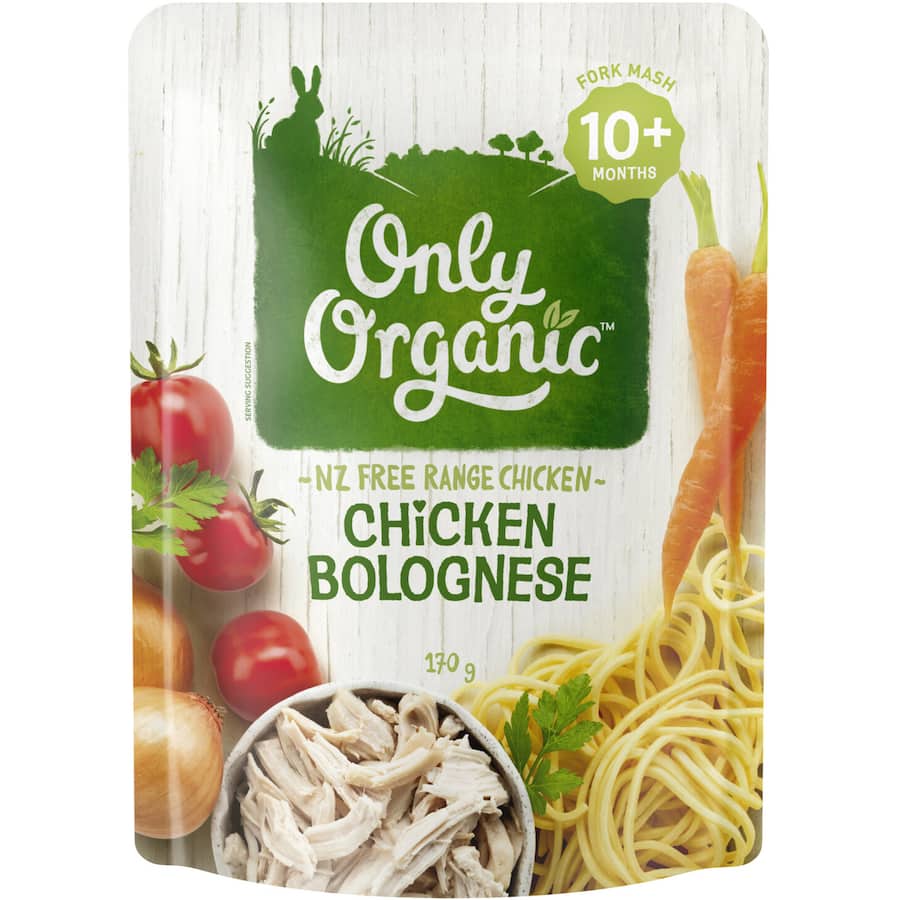 Only Organic Stage 3 Baby Food Chicken Bolognese 170g