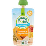 Woolworths Smiling Tums Baby Food Chicken & Vegetables 6 months + 120g