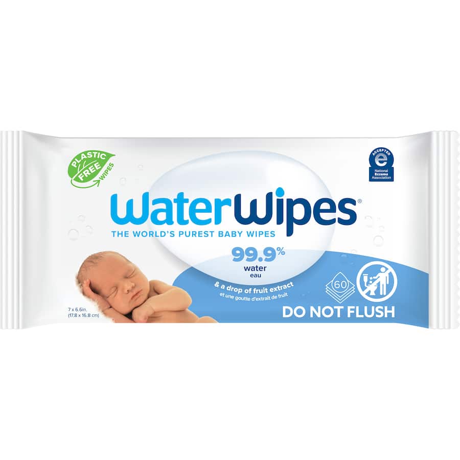 Waterwipes Baby Wipes Biodegradable 60pack