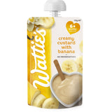 Wattie's Baby Food 6+ Months Creamy Custard With Bananas Pouch 120g