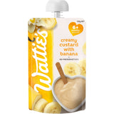 Wattie's Baby Food 6+ Months Creamy Custard With Bananas Pouch 120g