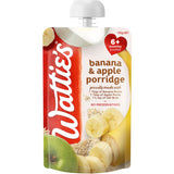 Wattie's Baby Food 6+ Months Banana & Apple Porridge Pouch 120g