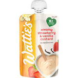 Wattie's Baby Food 8+ Months Strawberry & Vanilla Custard Pouch 120g
