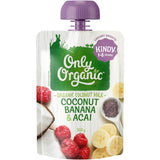 Only Organic Kids Meal Coconut Banana & Acai Smoothie Squeeze pouch 100g