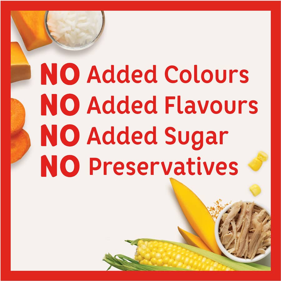 Wattie's Baby Food 6+ Months Chicken, Sweetcorn & Mango 120g