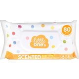 Little Ones Baby Wipes Scented 80pack
