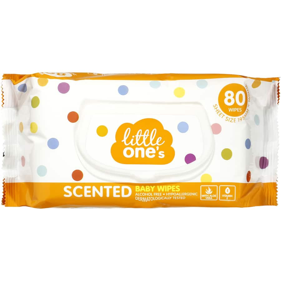 Little Ones Baby Wipes Scented 80pack