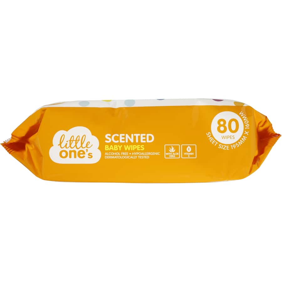 Little Ones Baby Wipes Scented 80pack