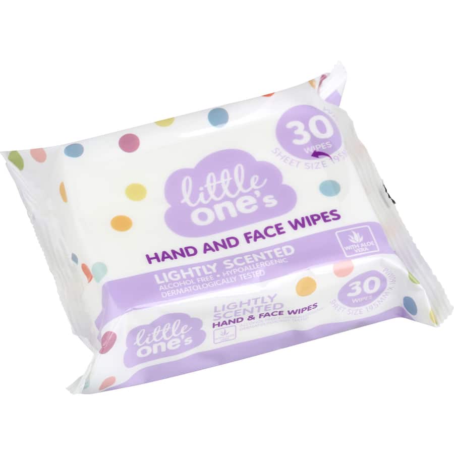 Little Ones Baby Wipes Hand & Face 30pack