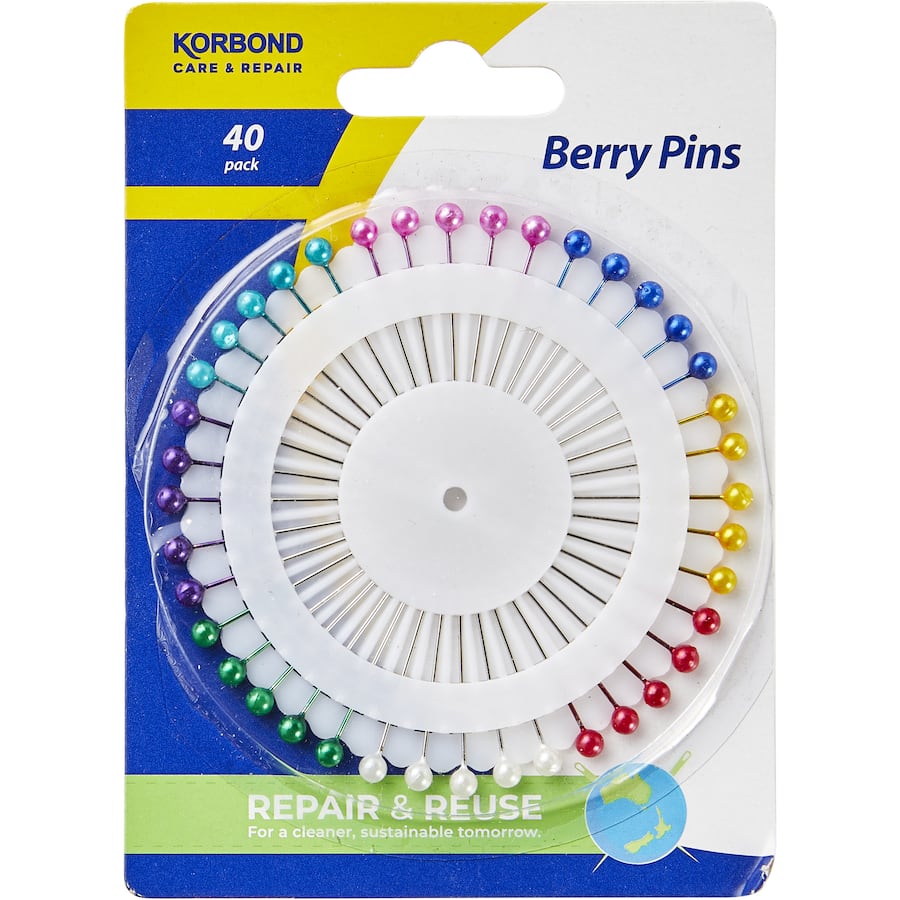 Korbond Pins Berry 40pack