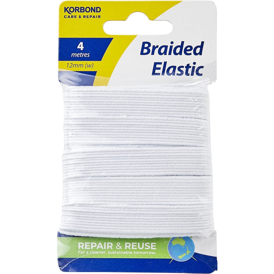 Korbond Elastic Braided 12mm Wide 4m