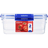 Sistema Klip It Plus Container Rectangle 2.2l 2pack