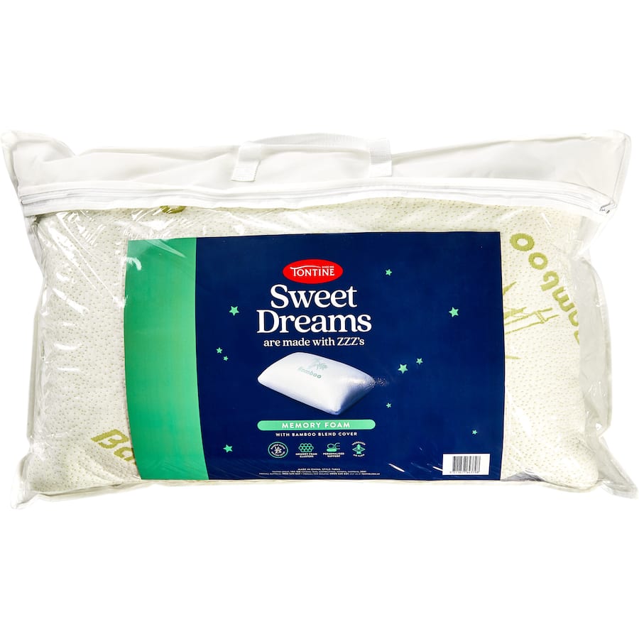 Tontine Pillow Bamboo Memory Foam 1ea