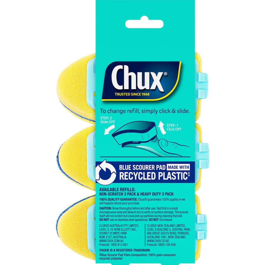 Chux Dishwand Dish Brush  Refill 6pack