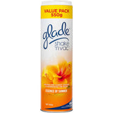 Glade Shake N Vac Carpet Care Deodoriser Summer Ess Powder Shaker 550g